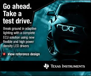 Texas Instruments 300 by 250 banner: Go ahead. Take a test drive.